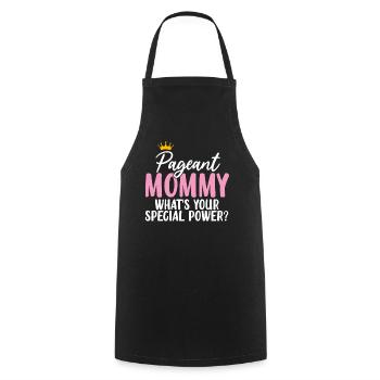 Pageant Mom Pageantry Funny Pageant Sash Mom - Cooking Apron - black - Front - AI Model Male 185 dark (185cm)