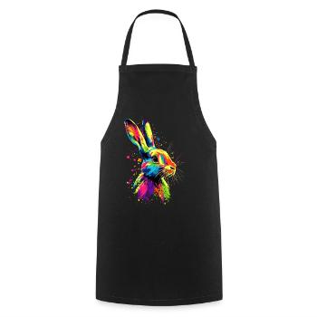 Lapin Lapin Lover Lièvre Lapin Mignons Lapins - Tablier de cuisine - noir - Devant - AI Model Male 185 dark (185cm)
