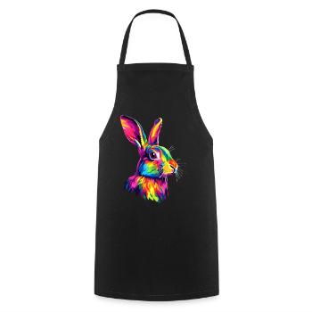 Lapin Lapin Lover Lièvre Lapin Mignons Lapins - Tablier de cuisine - noir - Devant - AI Model Male 185 dark (185cm)
