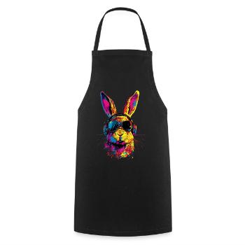 Lapin Lapin Lover Lièvre Lapin Mignons Lapins - Tablier de cuisine - noir - Devant - AI Model Male 185 dark (185cm)