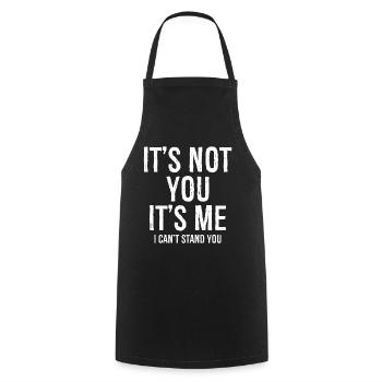 Es bist nicht du Ich bin ich Ich kann dich nicht ausstehen komisches Shirt - Kochschürze - Schwarz - Vorne - AI Model Male 185 dark (185cm)
