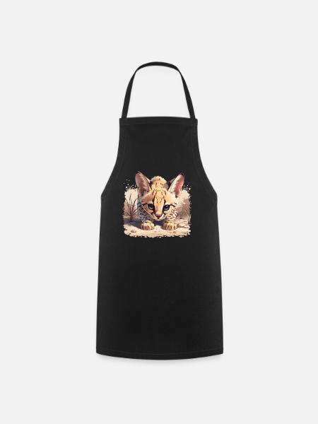 Servale Serval - Kochschürze - Schwarz
