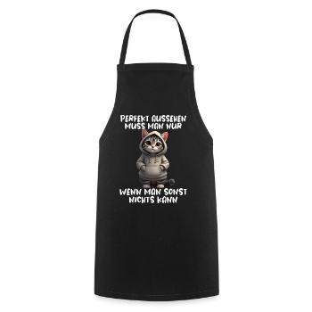Drôle de chats disant amoureux des animaux Drôle de chat chat - Tablier de cuisine - noir - Devant - AI Model Male 185 dark (185cm)