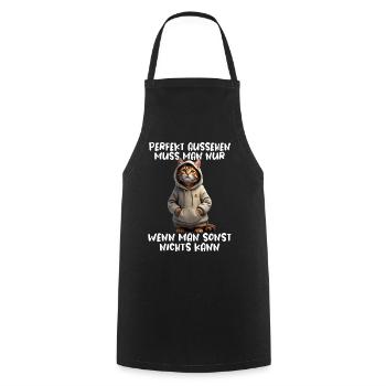 Drôle de chats disant amoureux des animaux Drôle de chat chat - Tablier de cuisine - noir - Devant - AI Model Male 185 dark (185cm)