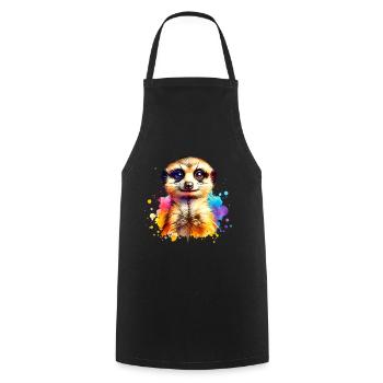 Suricate - Tablier de cuisine - noir - Devant - AI Model Male 185 dark (185cm)