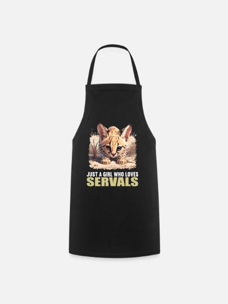 Servale Serval - Kochschürze - Schwarz