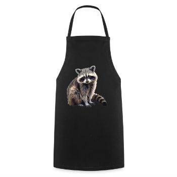 Ratons laveurs Raton laveur - Tablier de cuisine - noir - Devant - AI Model Male 185 dark (185cm)