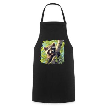 Ratons laveurs Raton laveur - Tablier de cuisine - noir - Devant - AI Model Male 185 dark (185cm)