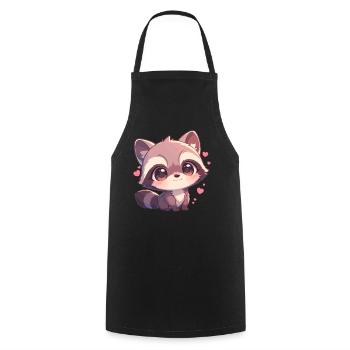 Ratons laveurs Raton laveur - Tablier de cuisine - noir - Devant - AI Model Male 185 dark (185cm)