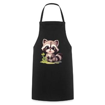 Ratons laveurs Raton laveur - Tablier de cuisine - noir - Devant - AI Model Male 185 dark (185cm)