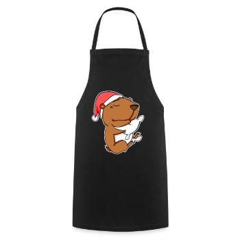 Capybara Cadeau Capybara - Tablier de cuisine - noir - Devant - AI Model Male 185 dark (185cm)