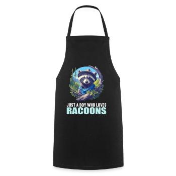 Ratons laveurs Raton laveur - Tablier de cuisine - noir - Devant - AI Model Male 185 dark (185cm)