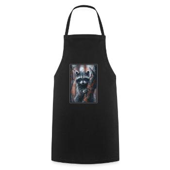 Raccoons Raccoon - Cooking Apron - black - Front - AI Model Male 185 dark (185cm)