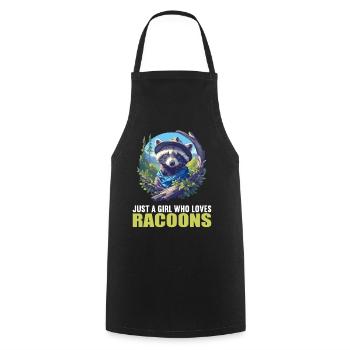 Ratons laveurs Raton laveur - Tablier de cuisine - noir - Devant - AI Model Male 185 dark (185cm)