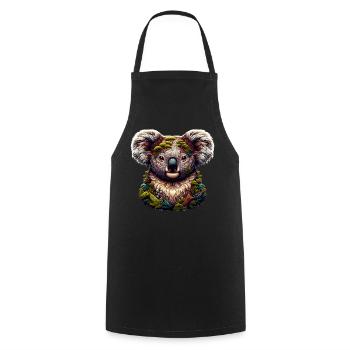 Koala - Kochschürze - Schwarz - Vorne - AI Model Male 185 dark (185cm)