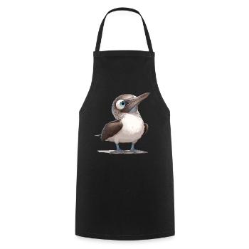 Blue-footed booby - Cooking Apron - black - Front - AI Model Male 185 dark (185cm)