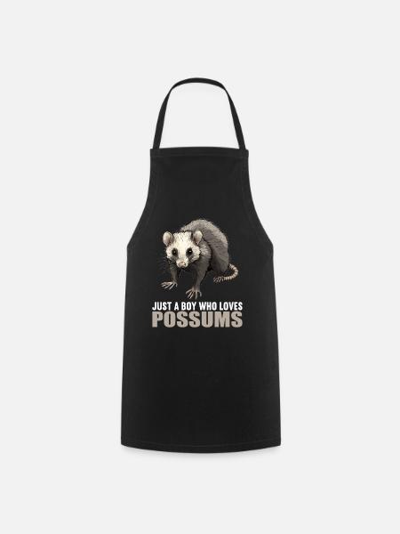 Opossum Opossums - Kochschürze - Schwarz
