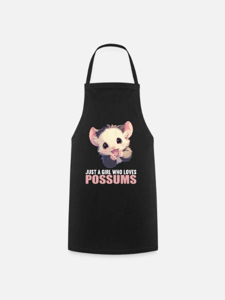 Opossum Opossums - Kochschürze - Schwarz