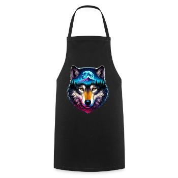 Loup - Tablier de cuisine - noir - Devant - AI Model Male 185 dark (185cm)