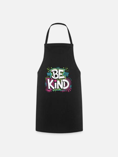 Be Kind - Neon! - Kochschürze - Schwarz