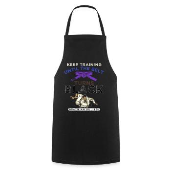 Motivation Martial Arts Brazilian Jiu-Jitsu - Cooking Apron - black - Front - AI Model Male 185 dark (185cm)