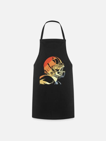 Vintage American Football - Kochschürze - Schwarz