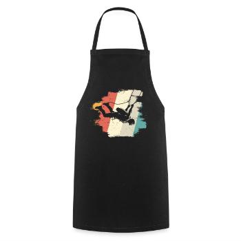 Aventures dans le ciel - Tablier de cuisine - noir - Devant - AI Model Male 185 dark (185cm)