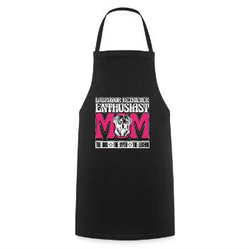 Labrador Retriever Enthusiast Mom The Animal Lover - Cooking Apron - black - Front - AI Model Male 185 dark (185cm)