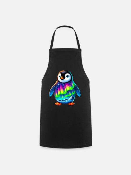Pinguin - Kochschürze - Schwarz