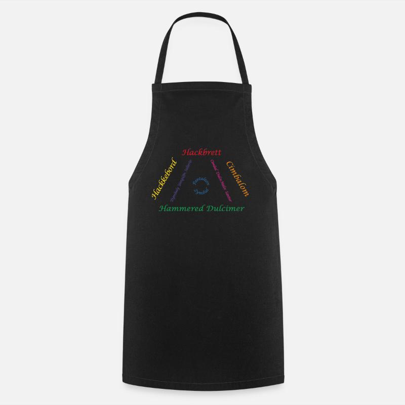 Famille Dulcimer Coloré - Tablier de cuisine - noir