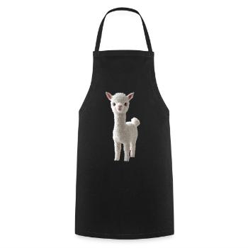 Alpaca Sweet Llama Farm Life Is Better With Alpacas - Cooking Apron - black - Front - AI Model Male 185 dark (185cm)