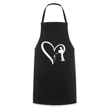 Landscaping Gardening Hobby Gardener Landscaper - Cooking Apron - black - Front - AI Model Male 185 dark (185cm)