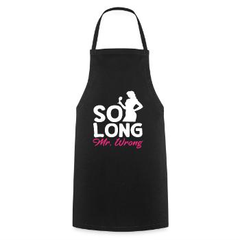 So Long Mr. Wrong Embrace of Divorce - Cooking Apron - black - Front - AI Model Male 185 dark (185cm)