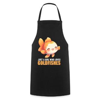 Goldfische Goldfisch - Kochschürze - Schwarz - Vorne - AI Model Male 185 dark (185cm)