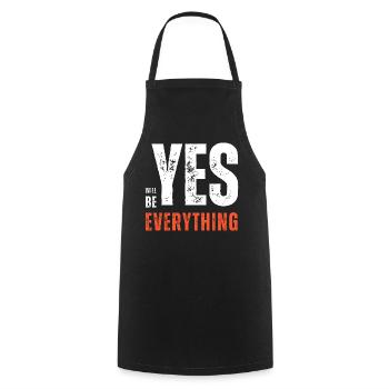 Yes Everything - Tablier de cuisine - noir - Devant - AI Model Male 185 dark (185cm)