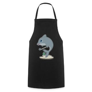 Dolphin Bâton de hockey sur gazon - Tablier de cuisine - noir - Devant - AI Model Male 185 dark (185cm)