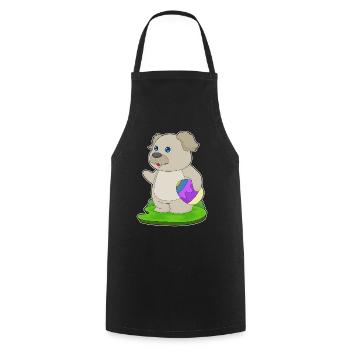 Dog Easter Easter Egg - Cooking Apron - black - Front - AI Model Male 185 dark (185cm)