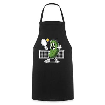 Dill With It Pickleball Player - Cooking Apron - black - Front - AI Model Male 185 dark (185cm)