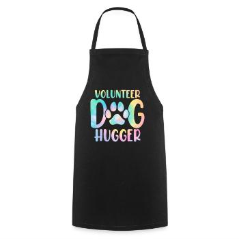 Freiwilliger Hund Hugger Hund Hund Tie Dye Tier - Kochschürze - Schwarz - Vorne - AI Model Male 185 dark (185cm)