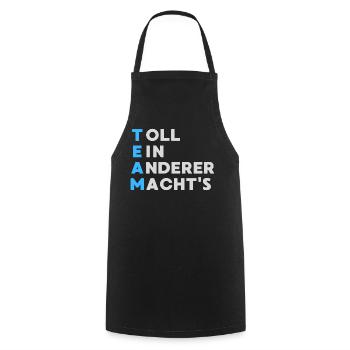 TEAM Toll Ein Anderer Macht`s - Kochschürze - Schwarz - Vorne - AI Model Male 185 dark (185cm)