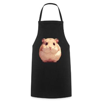 Hamster - Tablier de cuisine - noir - Devant - AI Model Male 185 dark (185cm)