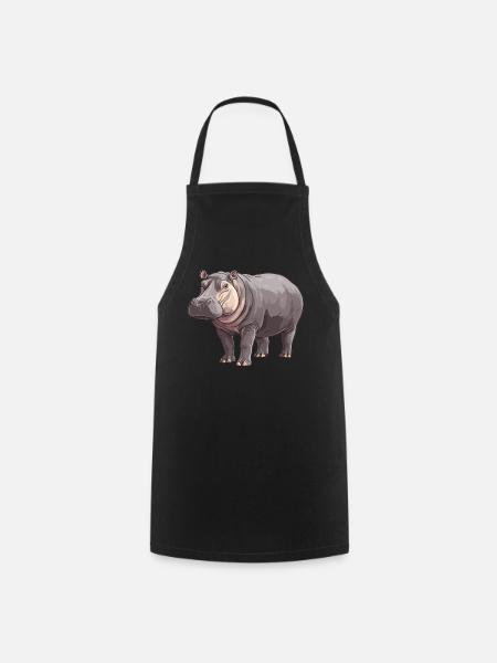 Hippopotame Hippopotame - Tablier de cuisine - noir