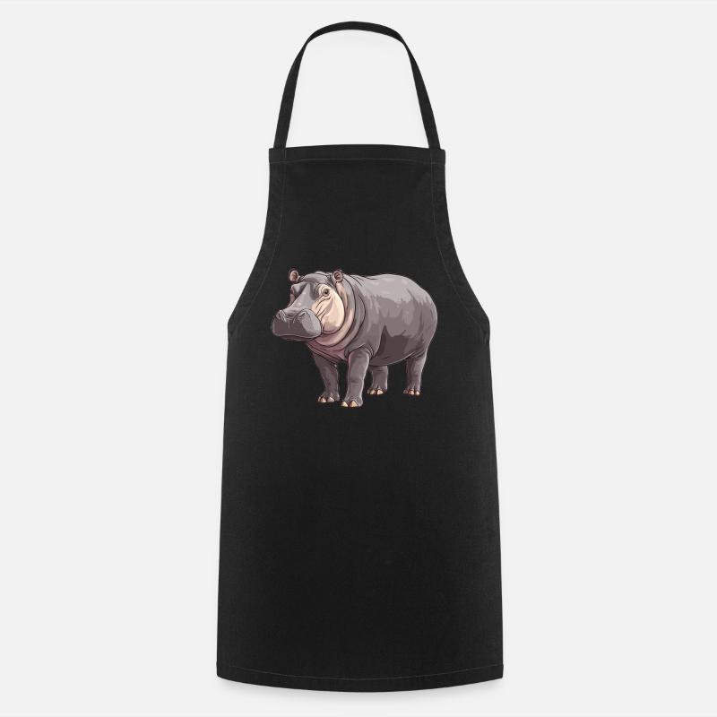 Hippopotame Hippopotame - Tablier de cuisine - noir