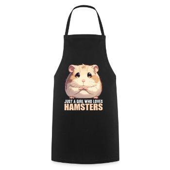 Hamster - Cooking Apron - black - Front - AI Model Male 185 dark (185cm)