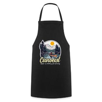 Canoeing Canoeist Master Of Paddling Loves Boating - Cooking Apron - black - Front - AI Model Male 185 dark (185cm)