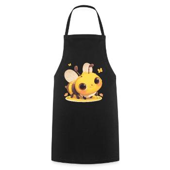 Bees Bee - Cooking Apron - black - Front - AI Model Male 185 dark (185cm)