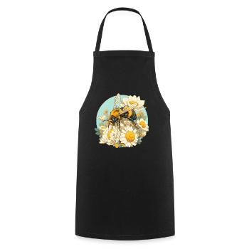 Bees Bee - Cooking Apron - black - Front - AI Model Male 185 dark (185cm)