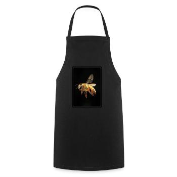 Bees Bee - Cooking Apron - black - Front - AI Model Male 185 dark (185cm)