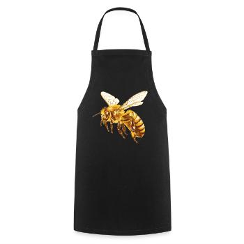 Bees Bee - Cooking Apron - black - Front - AI Model Male 185 dark (185cm)