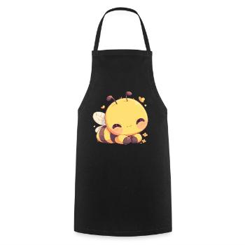 Bees Bee - Cooking Apron - black - Front - AI Model Male 185 dark (185cm)